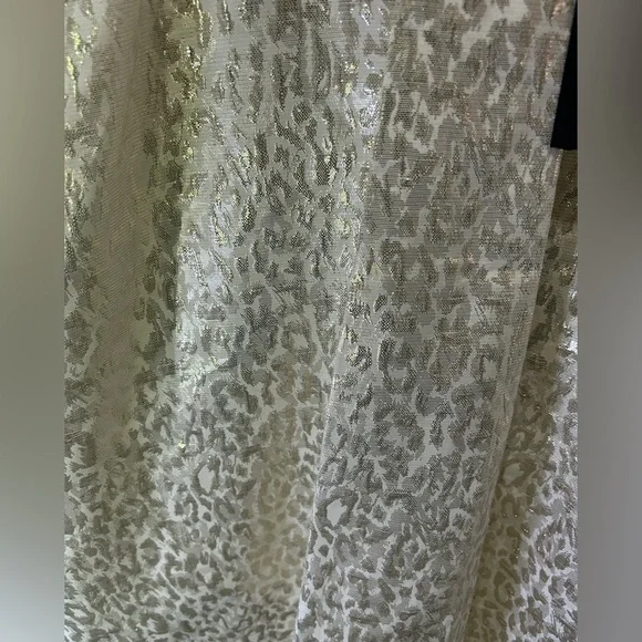 Worthington Women's Gold Animal jacquard Tank Top Petite XL NWT - Picture 3 of 7